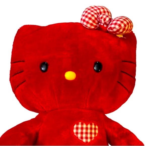 ❣️ BUILD-A-BEAR ❣️ EXTREMELY RARE LIMITED EDITION GINGHAM RED HELLO KITTY (NWOT) - Picture 7 of 12
